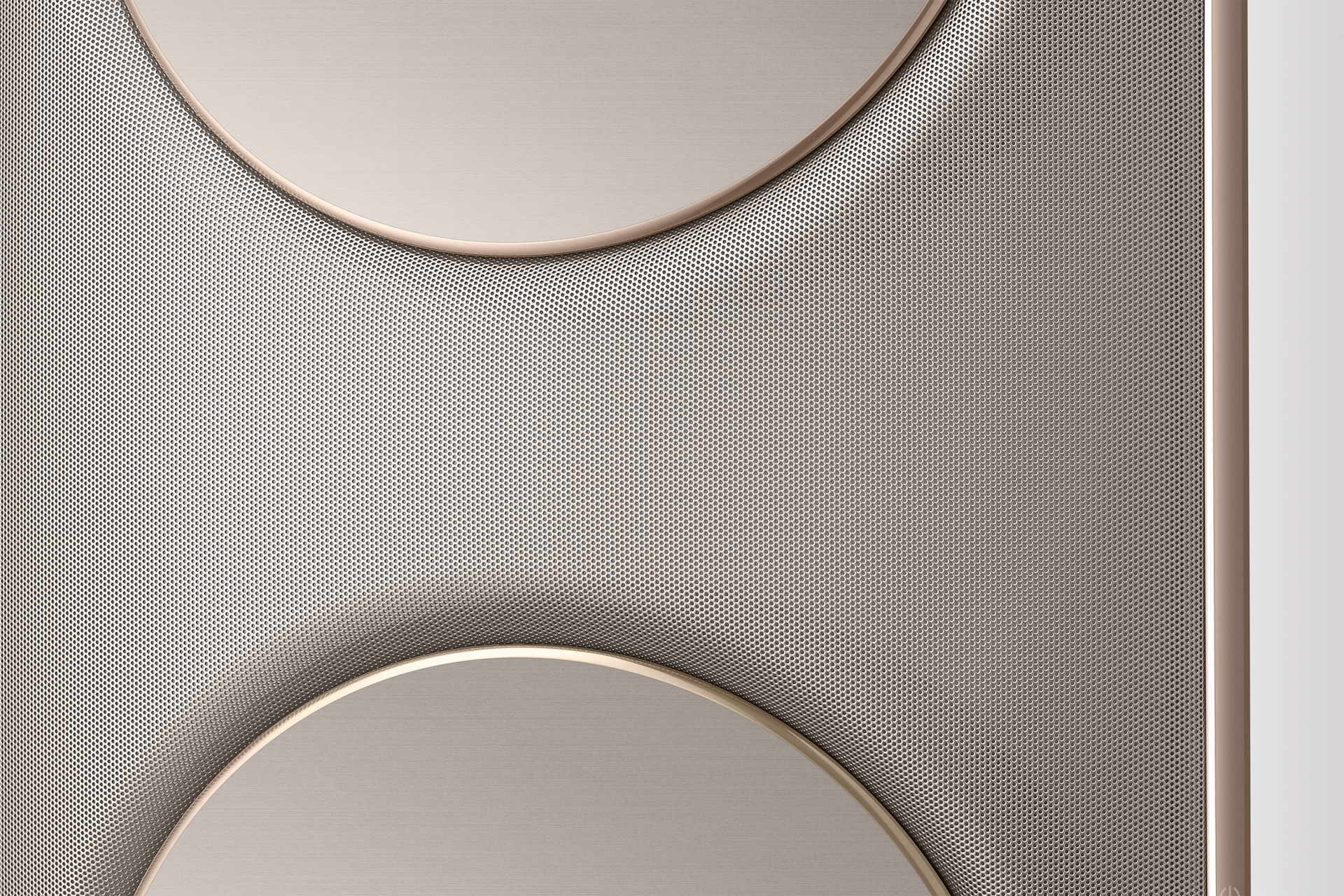 메탈 티타늄 정면,  바람문 1구, 2구 사이 확대