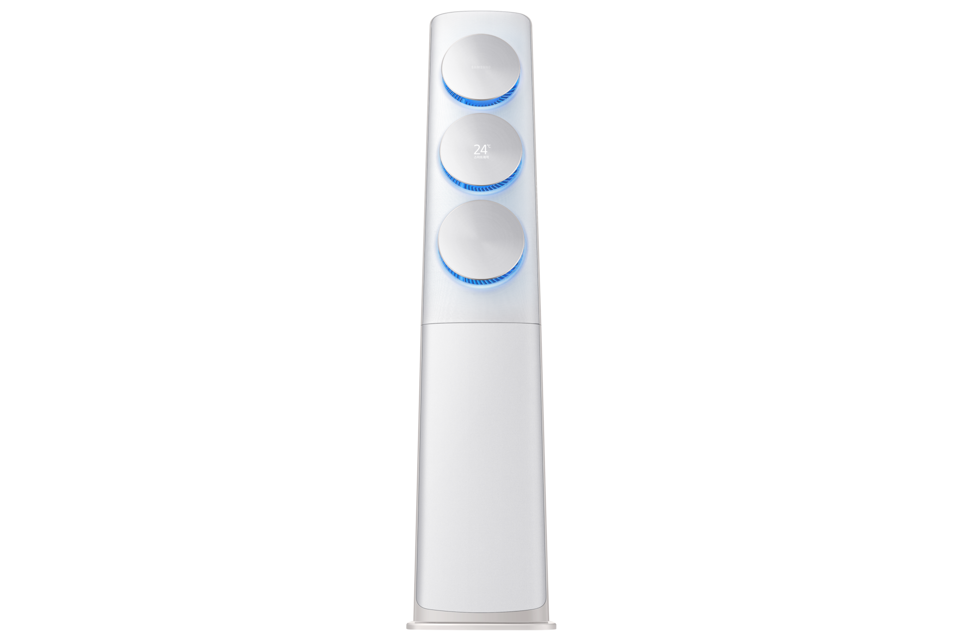 화이트 정면 아래 30도 전원 켜짐