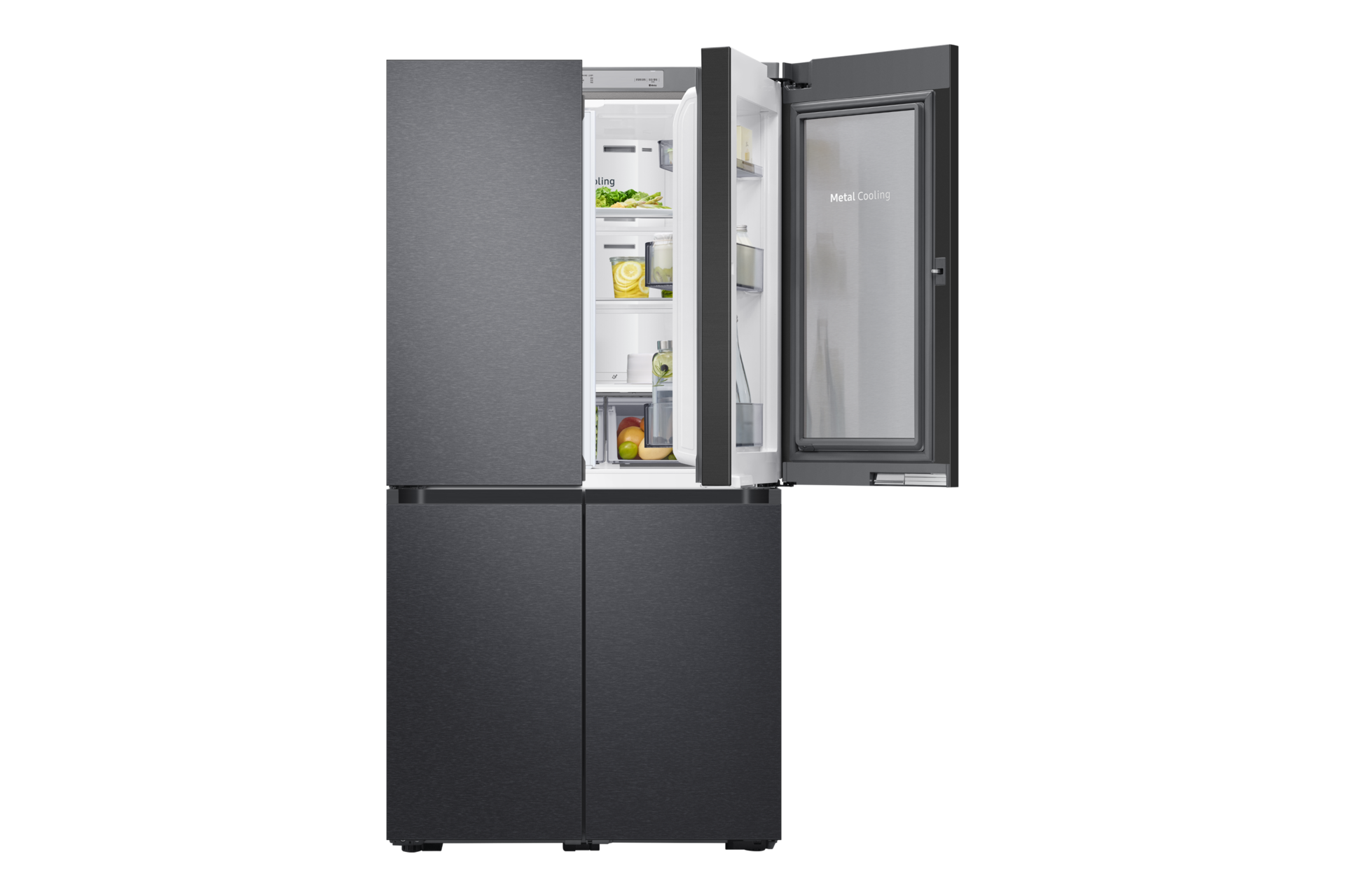 제품 앞면 푸드쇼케이스 열림 인케이스 반쯤 열림