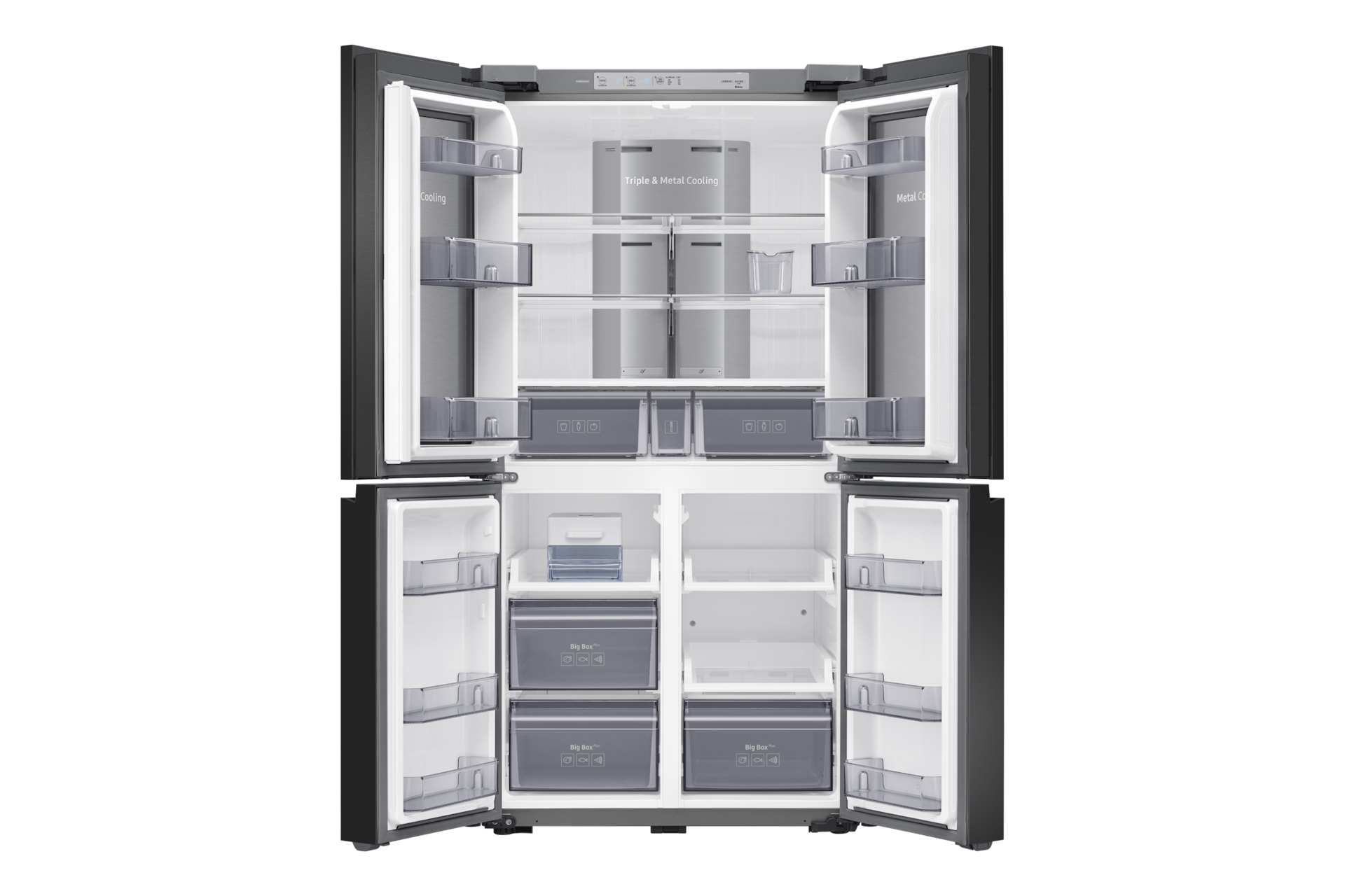 제품 앞면 양쪽문 열림 내용물 없음