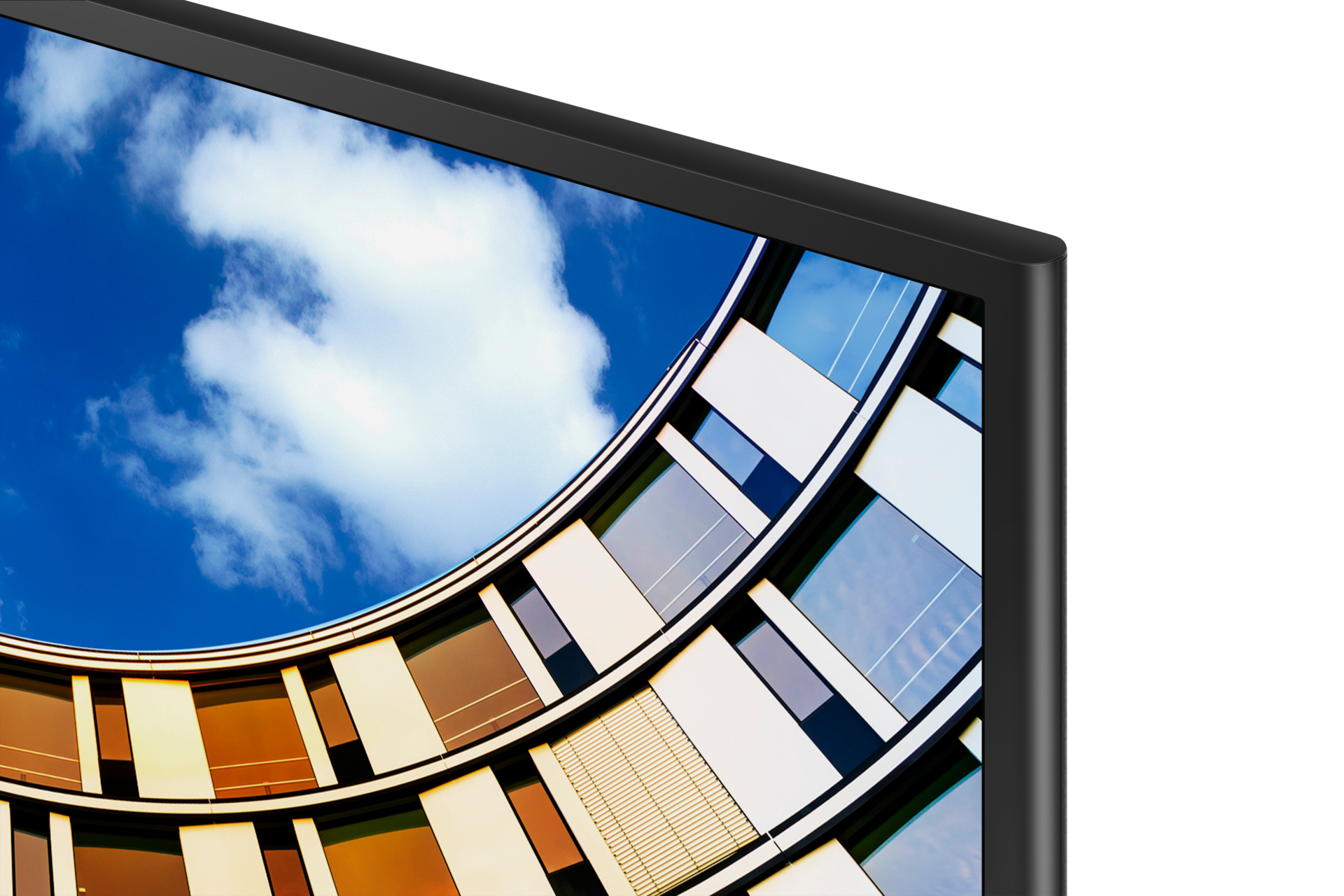 오른쪽 상단 베젤 확대 모습 