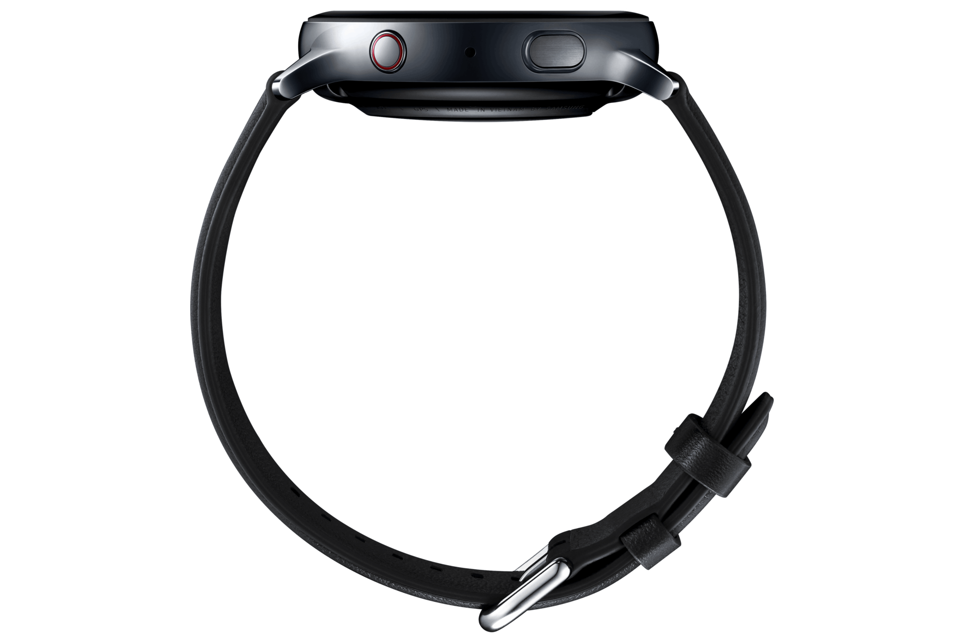 갤럭시 워치 액티브2 44 mm (LTE) 스테인리스 - 블랙 옆면