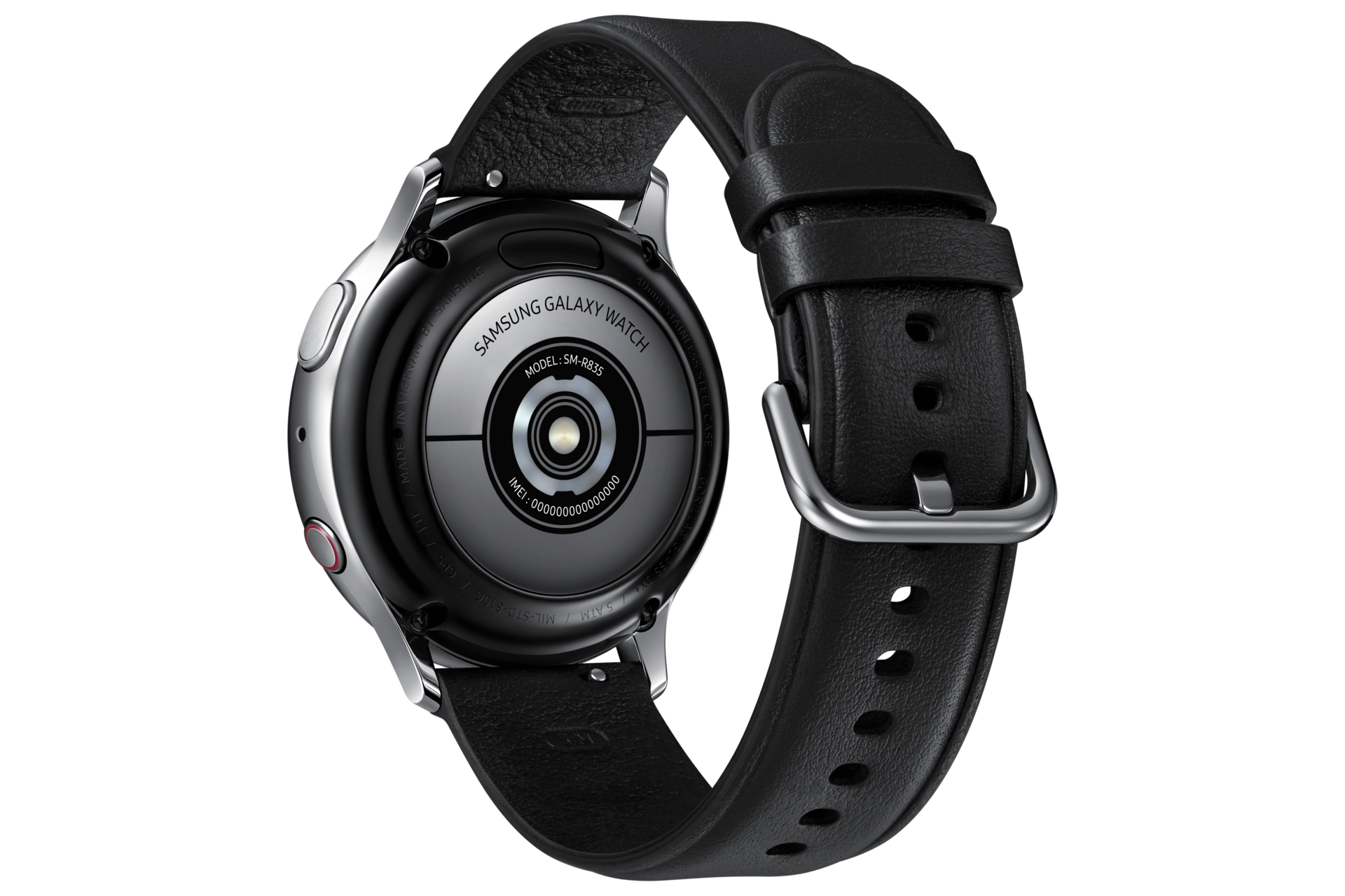 갤럭시 워치 액티브2 40 mm (LTE) 스테인리스 - 실버 뒷면