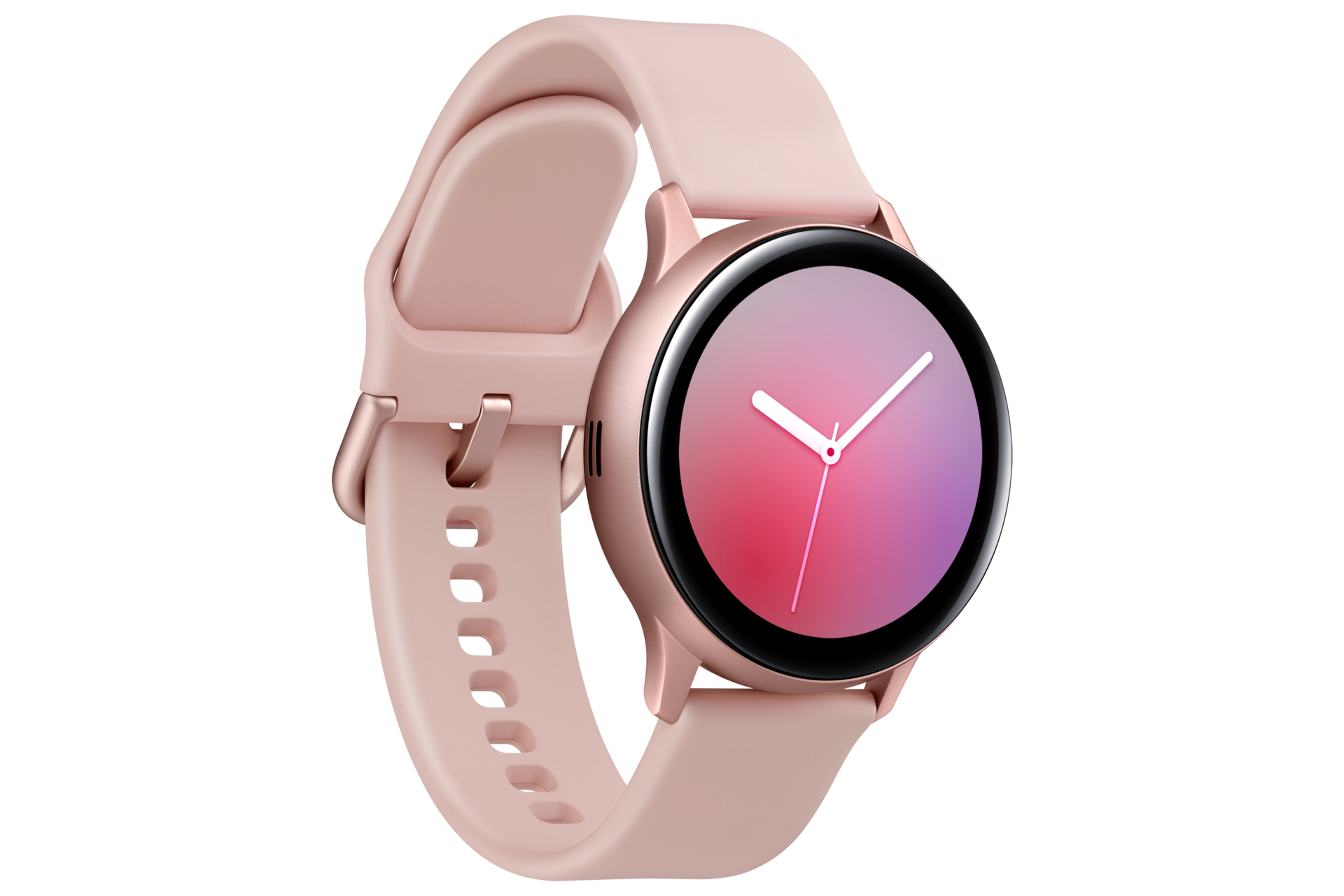 갤럭시 워치 액티브2 40 mm (LTE) 알루미늄 - 핑크 골드 정면 왼쪽 30도