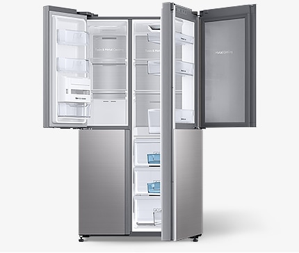 좌측 상단과 우측, 우측 상단의 문이 열린 H9000 이미지입니다.