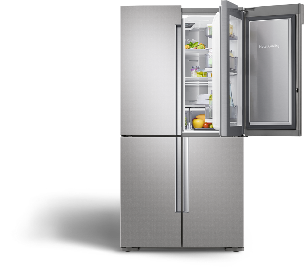 우측 상단 문이 열려 푸드 쇼케이스가 보이는 T9000 이미지입니다.