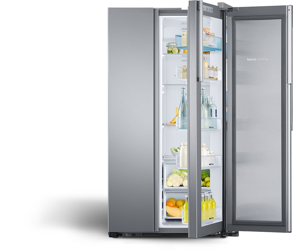 우측 문이 열려 푸드 쇼케이스가 보이는 F9000 이미지입니다.