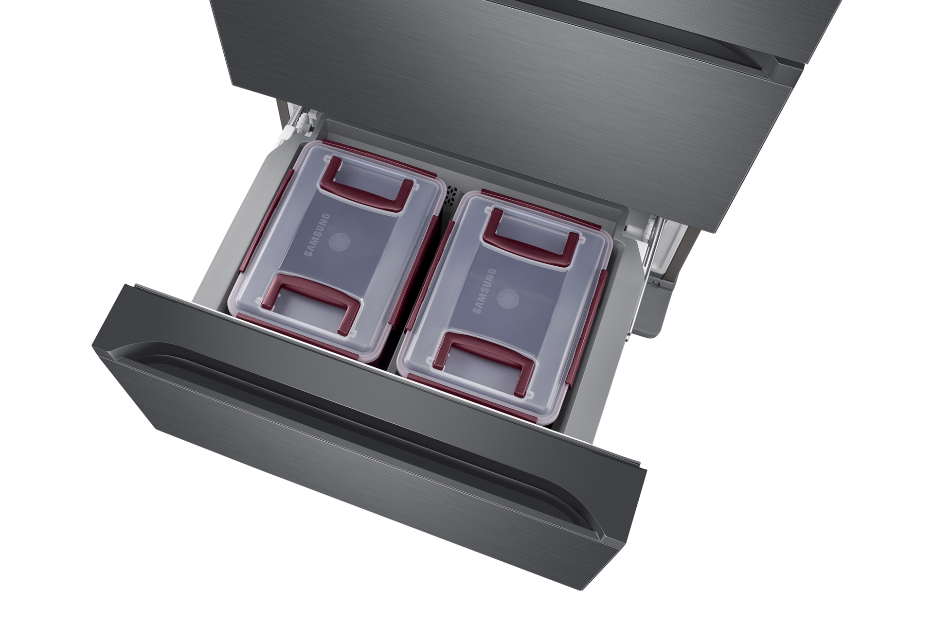 제품 앞면 오른쪽 30도 하칸 서랍 열림 확대