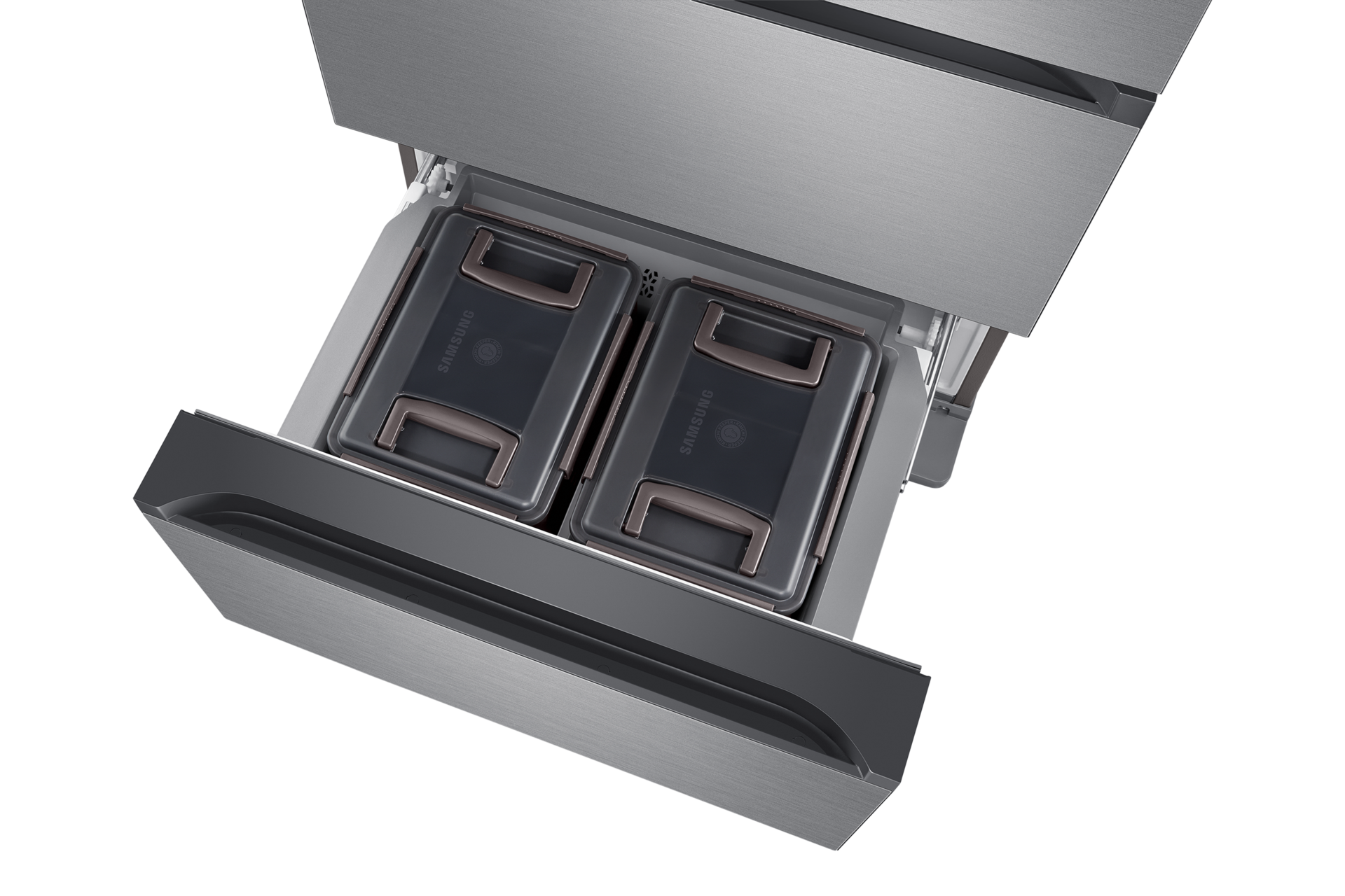 제품 앞면 오른쪽 30도 하칸 서랍 열림 확대