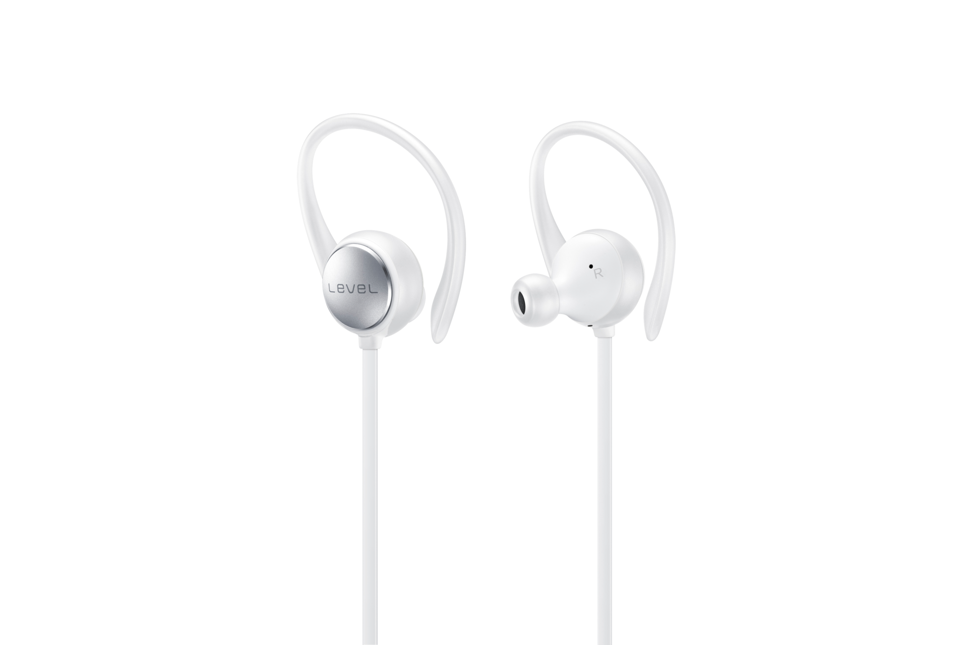 화이트 제품 이어훅 윙팁 옆모습 