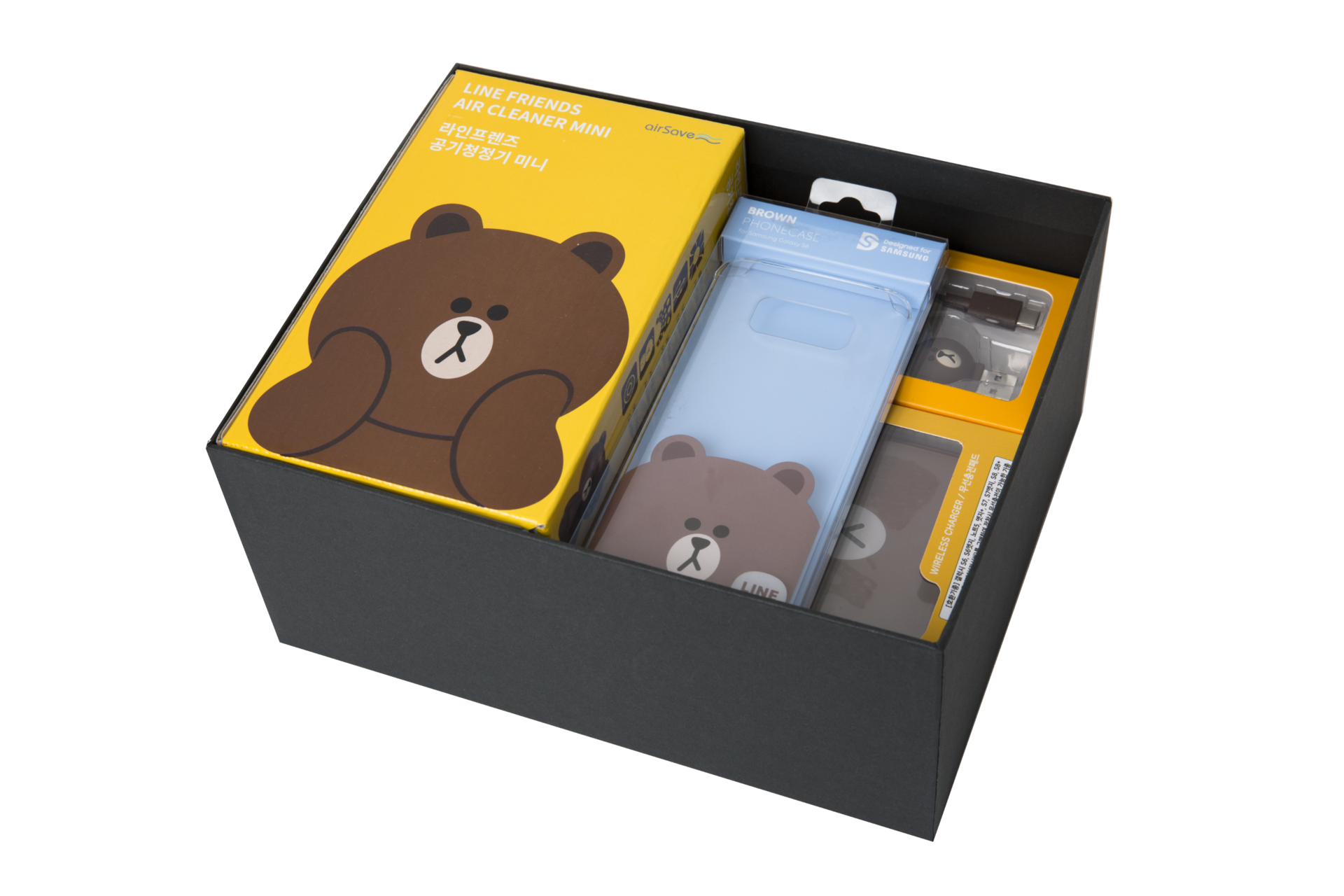 우측 30도 라인 패키지 구성품 박스 열림