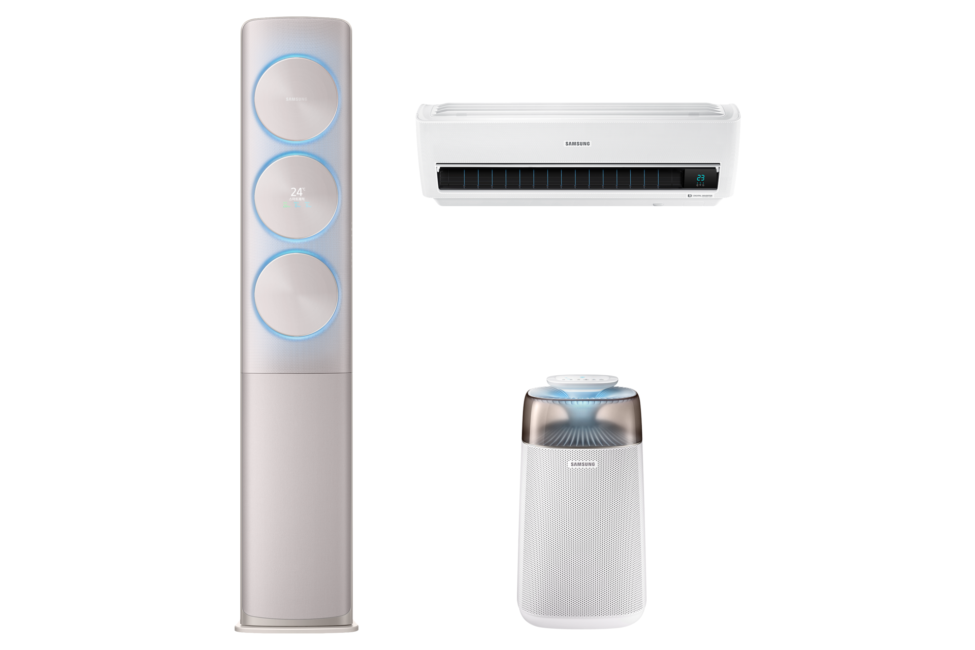 스탠드에어컨, 벽걸이 에어컨 , 공기 청정기