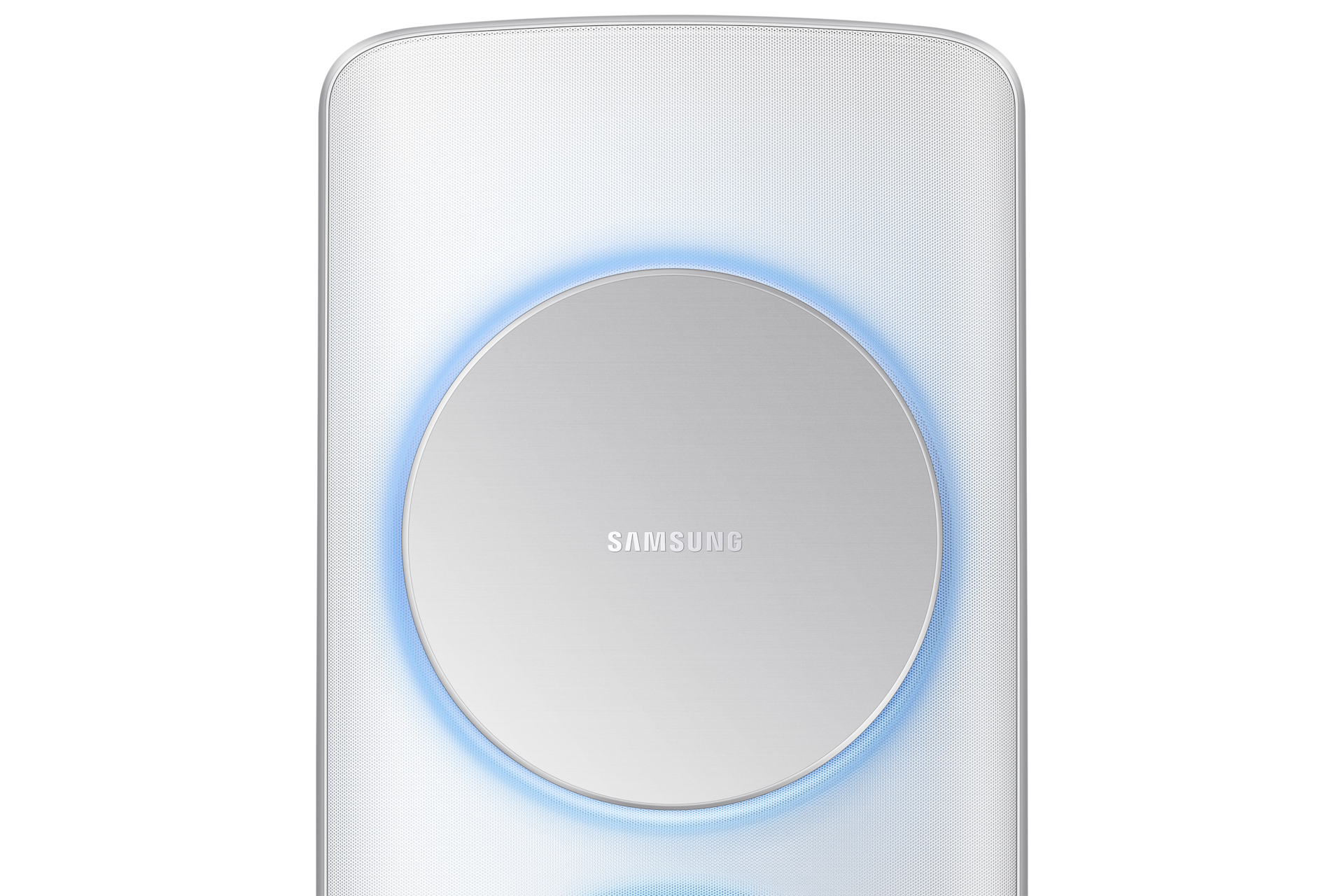 화이트 정면, 전원 켜짐, 상단 바람문 1개 확대