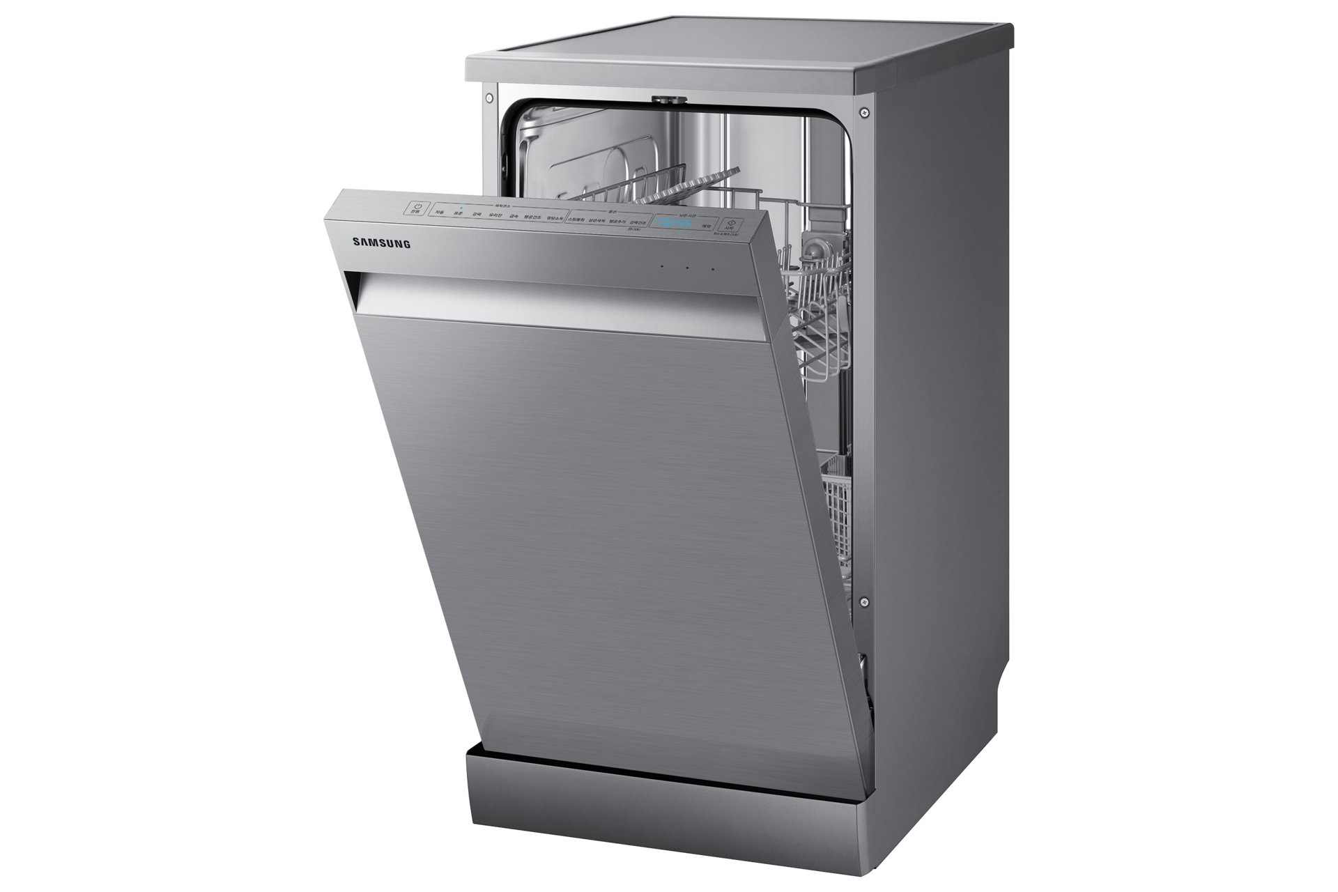 제품 앞면 오른쪽 30도 도어 반쯤 열림