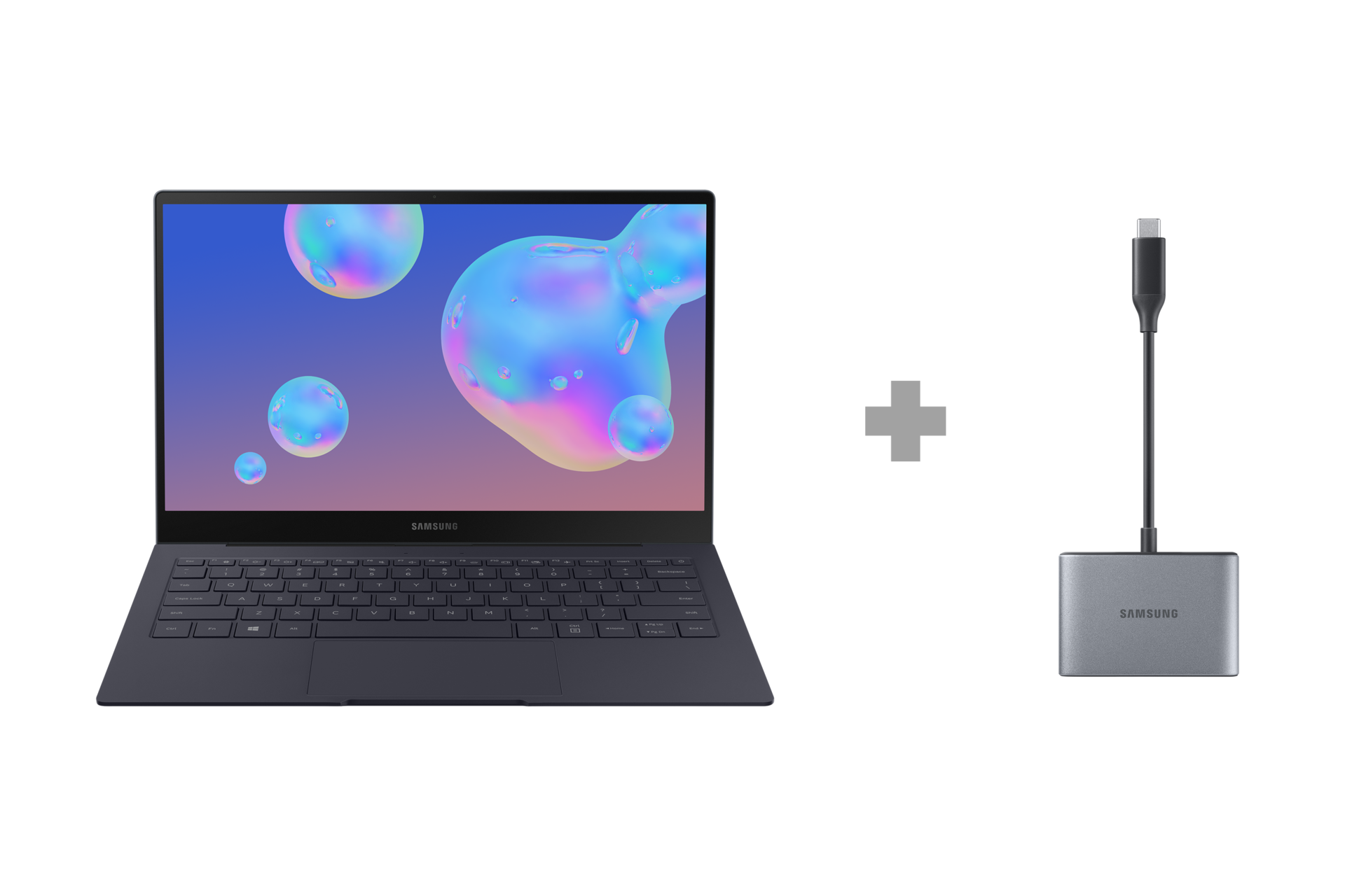 갤럭시 북 S LTE 33.7 cm + 멀티 포트 어댑터(2019)