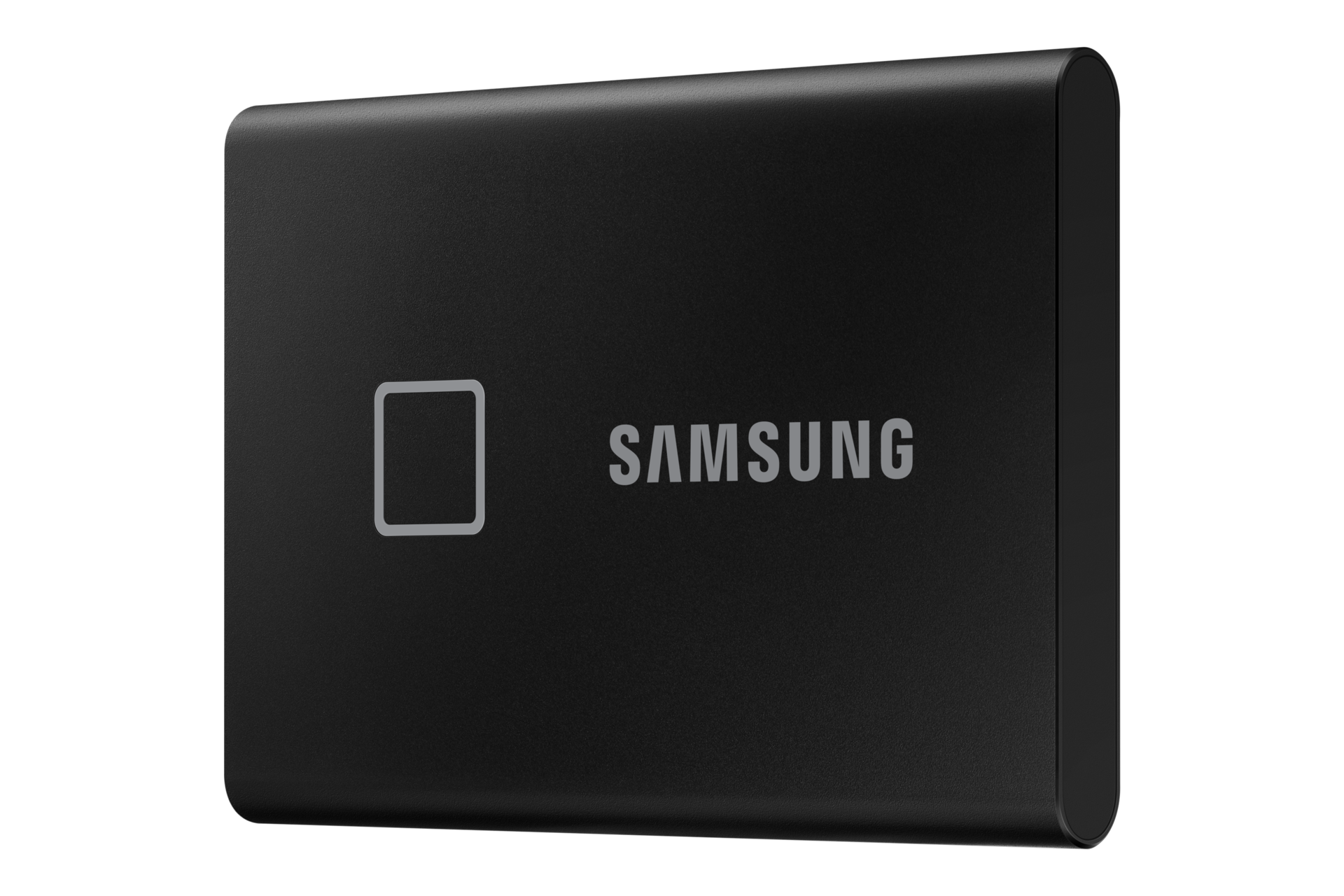 외장 SSD T7 Touch USB 3.2 Gen 2 1 TB (블랙) 제품 좌측 회전 이미지 (터치 비활성화)
