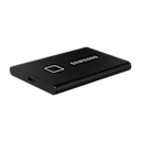 외장 SSD T7 Touch USB 3.2 Gen 2 2 TB (블랙) 제품 누워 있는 이미지 (터치 비활성화)