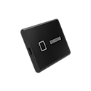 외장 SSD T7 Touch USB 3.2 Gen 2 2 TB (블랙) 제품 위로, 우측으로 회전 이미지 (터치 비활성화)