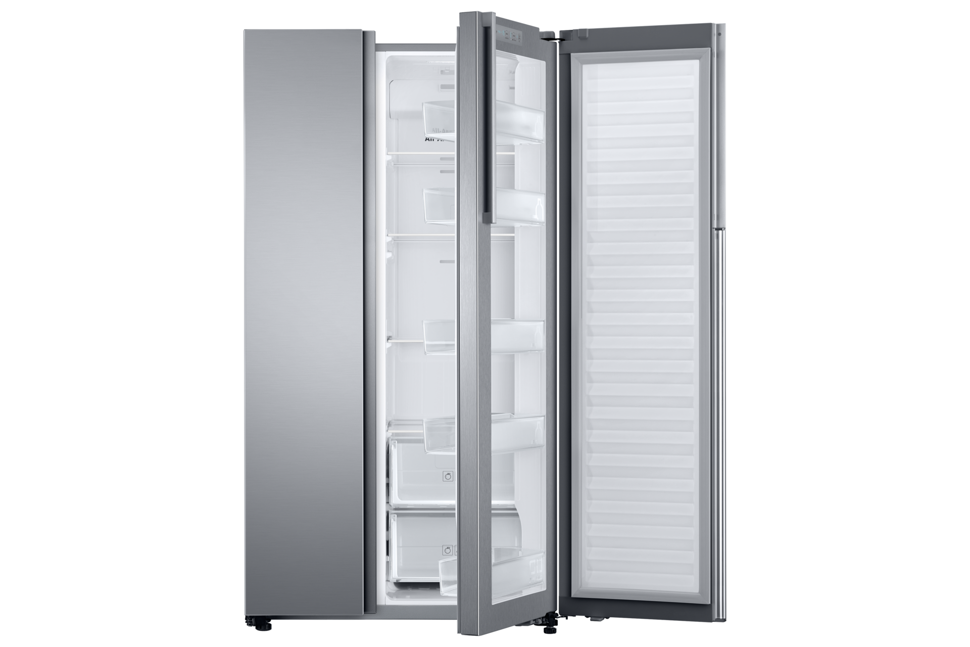 제품 앞면 오른쪽 인케이스 살짝 열림 푸드쇼케이스 열림 내용물 없음