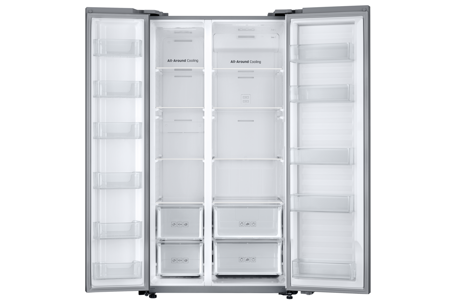 제품 앞면 전체 도어 열림 내용물 없음