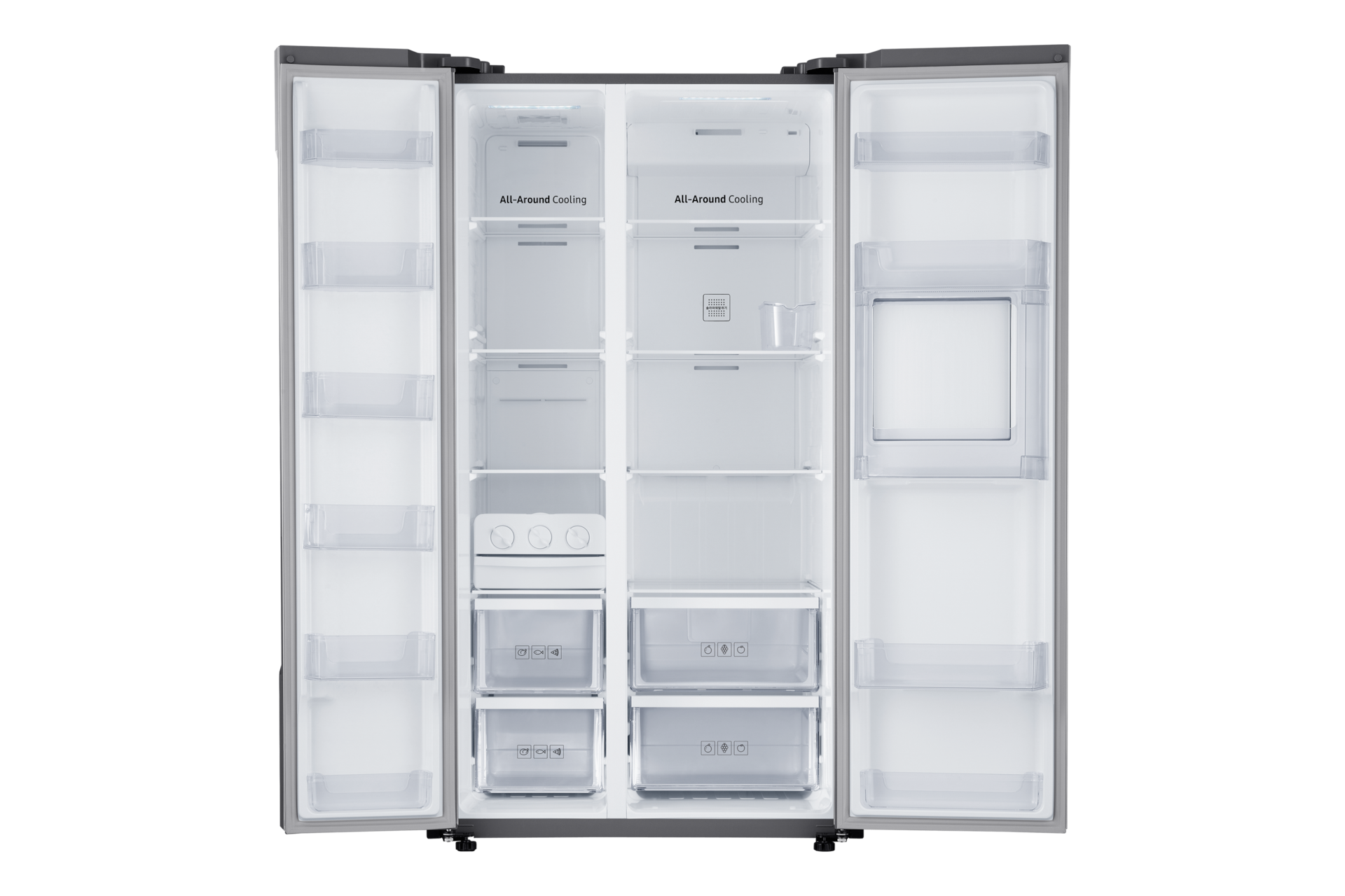 엘레강트 이녹스 앞면 전체 양쪽 문 열림 내용물 없음