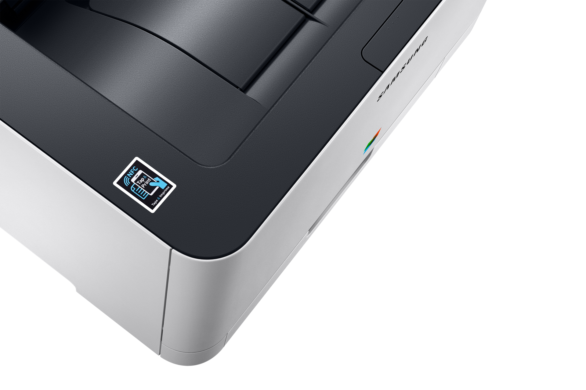 컬러 레이저 프린터 18/4 ppm 화이트 제품 NFC 영역 확대 이미지