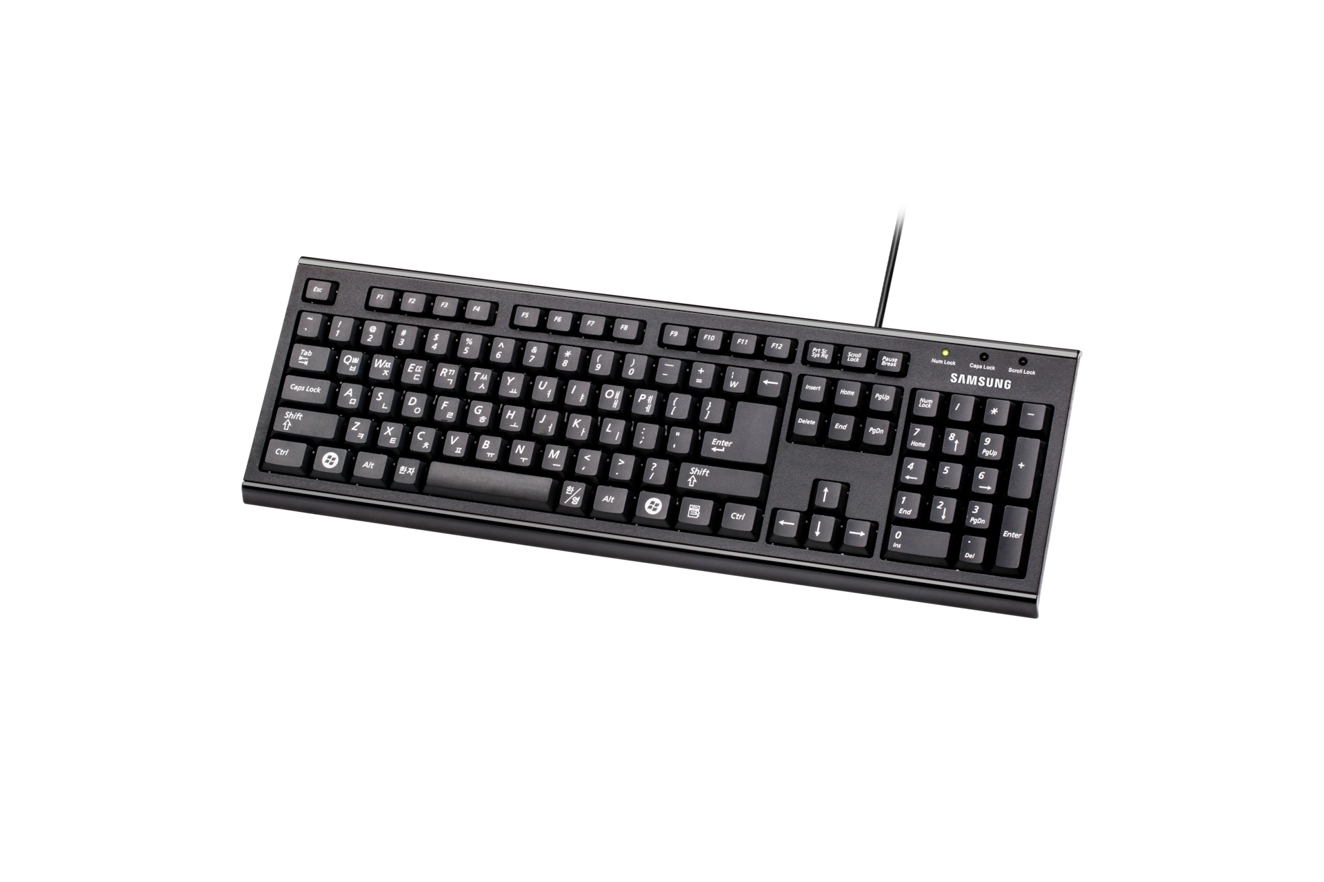 키보드 블랙 앞면 왼쪽 15도