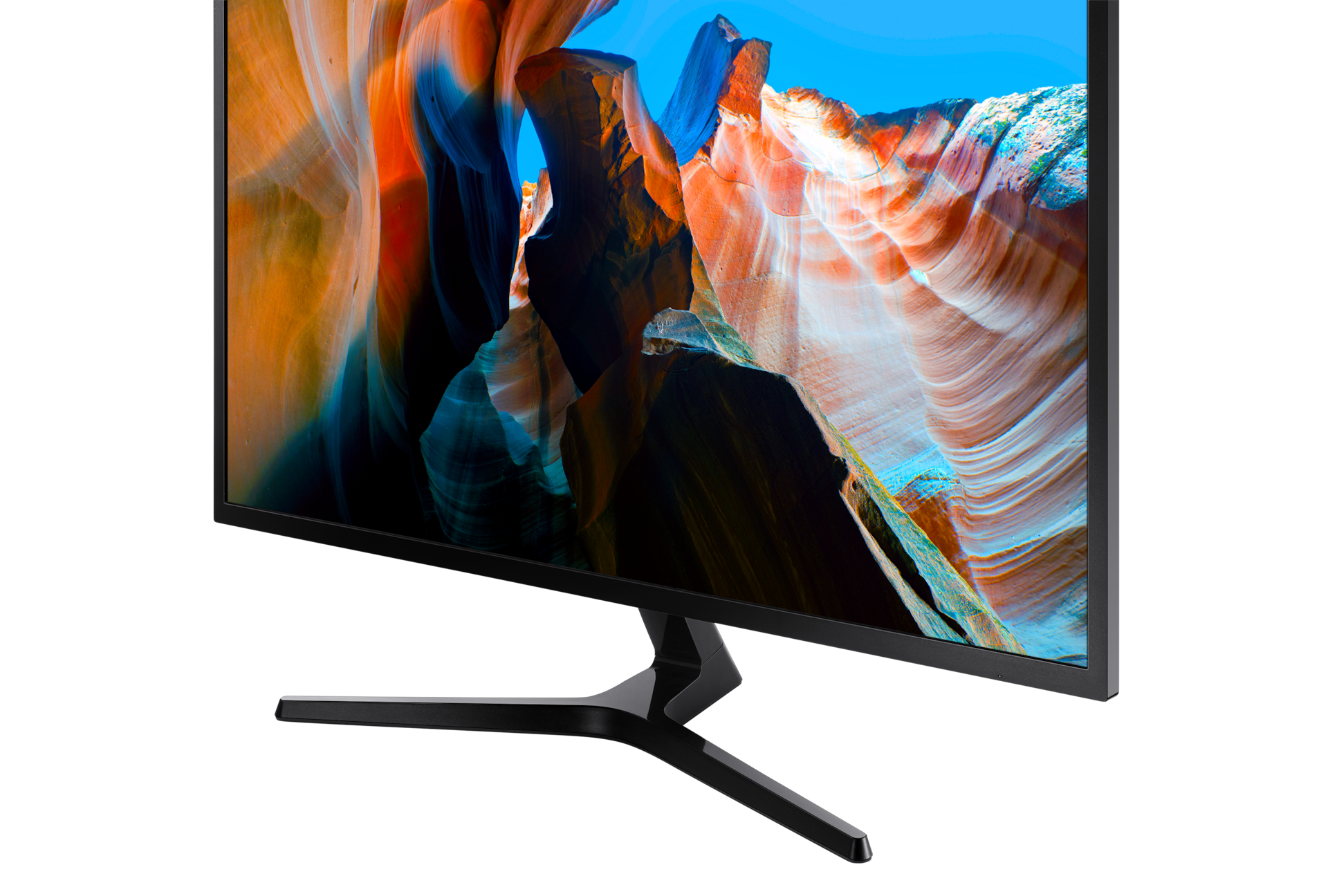 UHD 모니터 80.1 cm 블랙 스탠드 확대