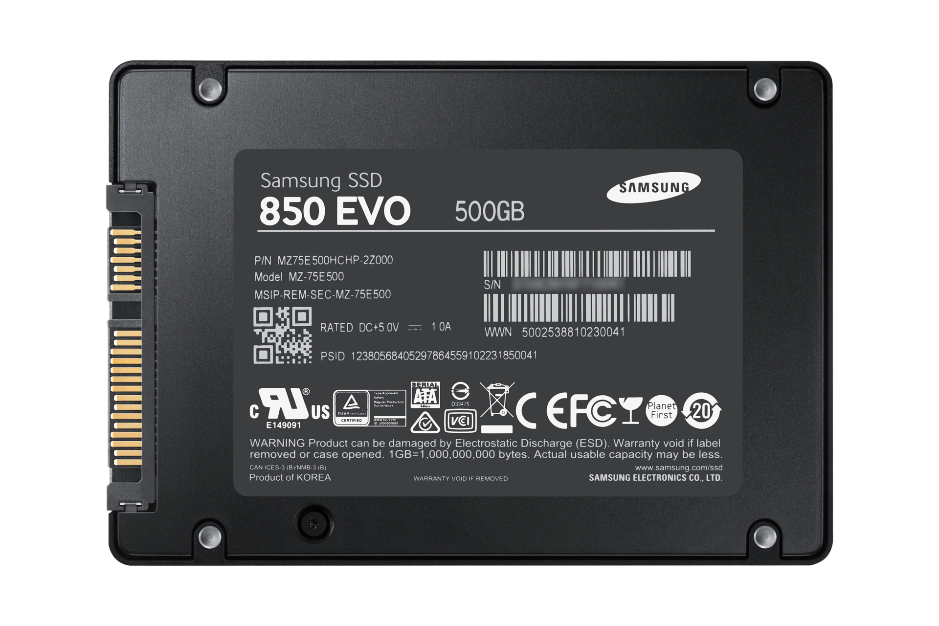 SSD 850 SATA III 2.5 GB | MZ-75E500BW | Samsung Business Singapore
