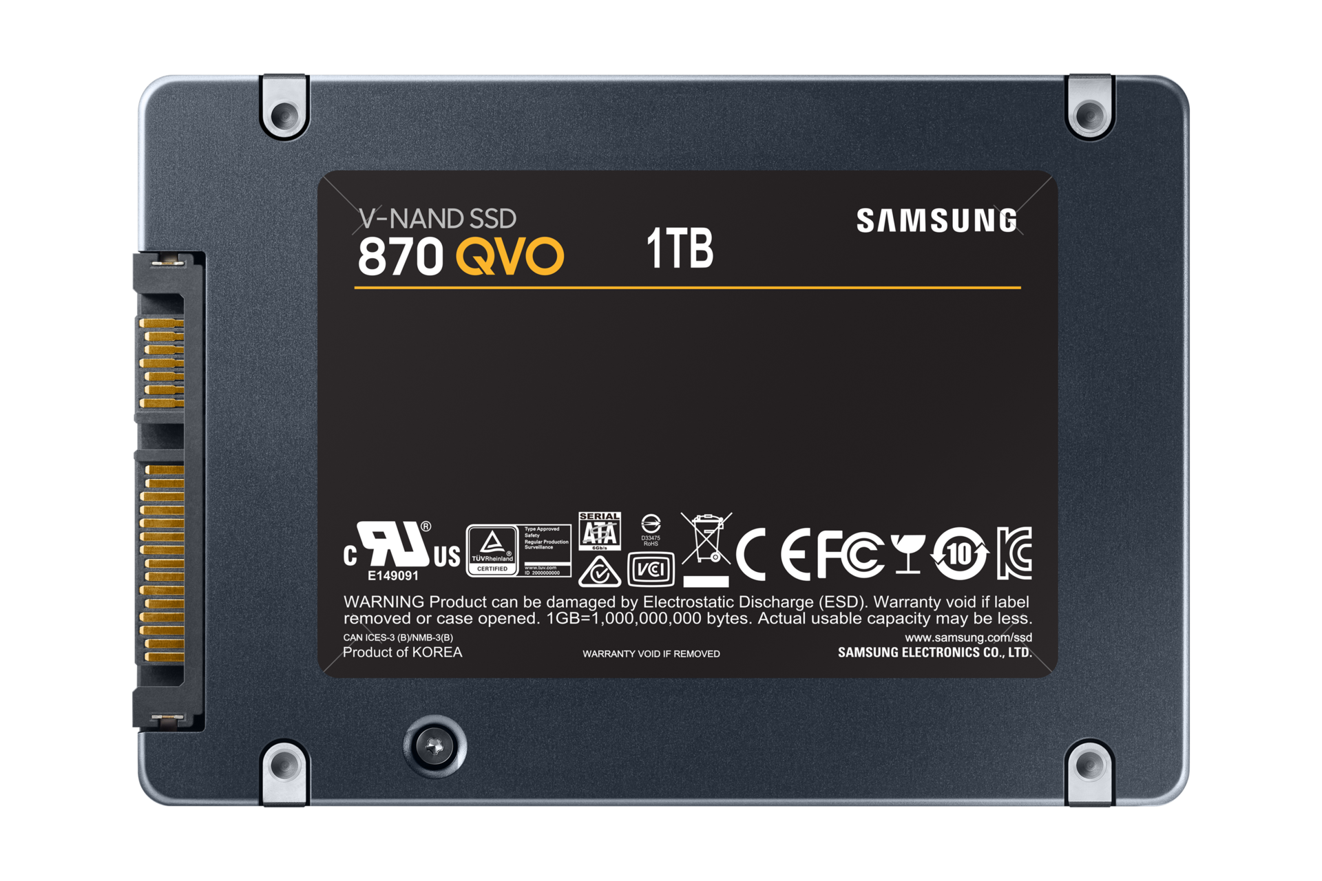 SSSD 870 QVO SATA III 2.5 inch 1TB | MZ-77Q1T0BW | Samsung 