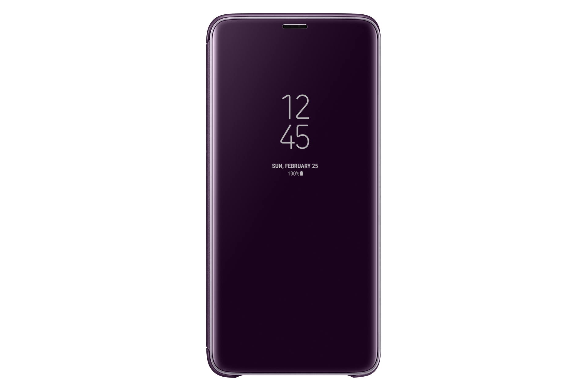 Samsung Galaxy S9 Clear View Standing Cover Price In Singapore - front violet