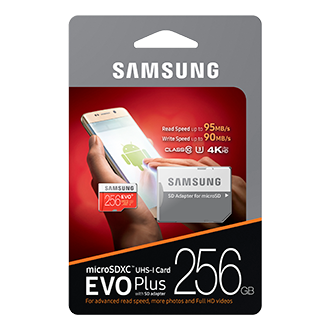 Micro SD EVO+ 256GB Memory Card w/ Adapter Memory & Storage - MB-MC256DA/AM