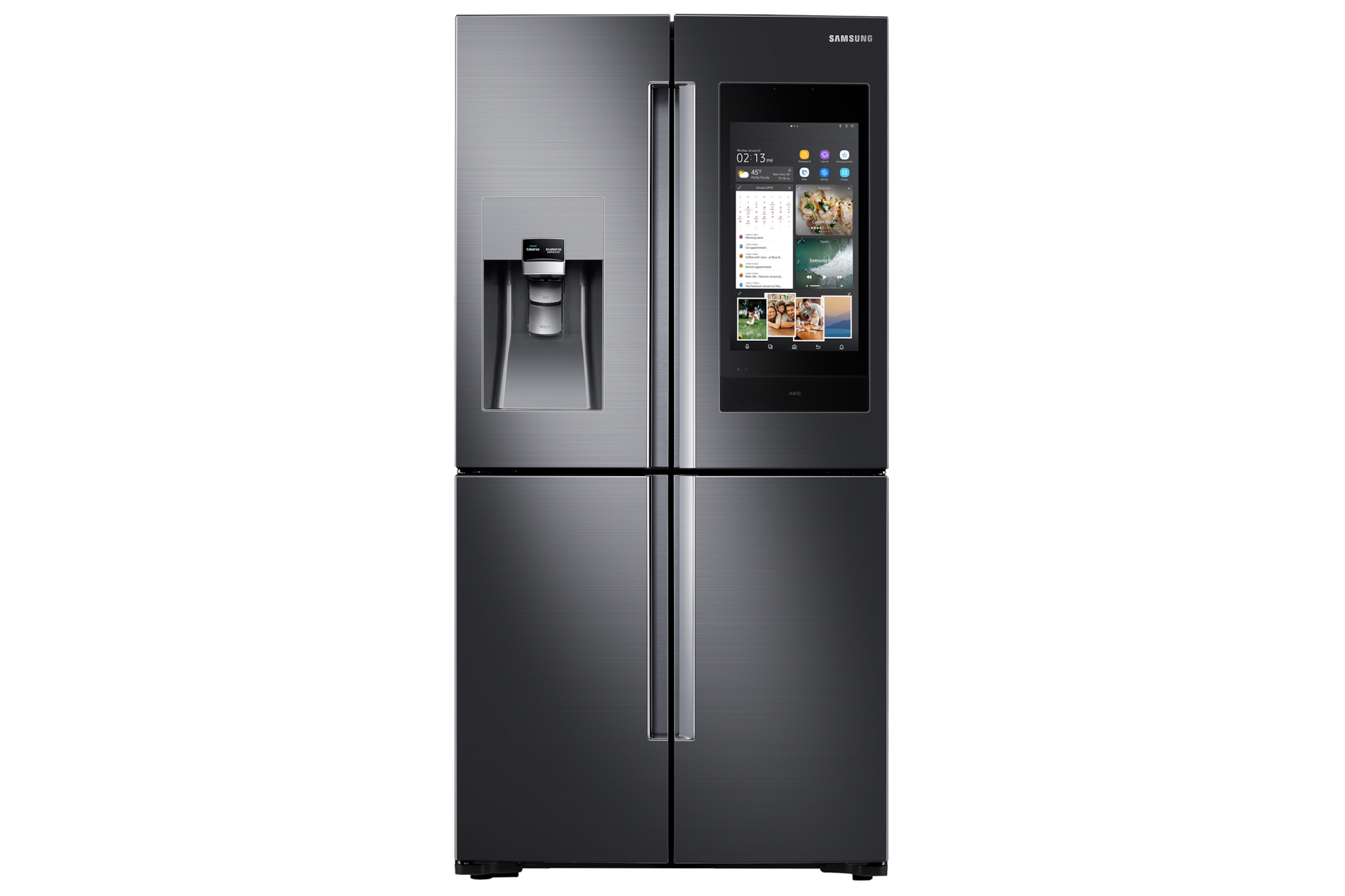 Family Hub Smart Fridge 550l Black Samsung Singapore