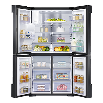 Family Hub Smart Fridge 550l Black Samsung Singapore