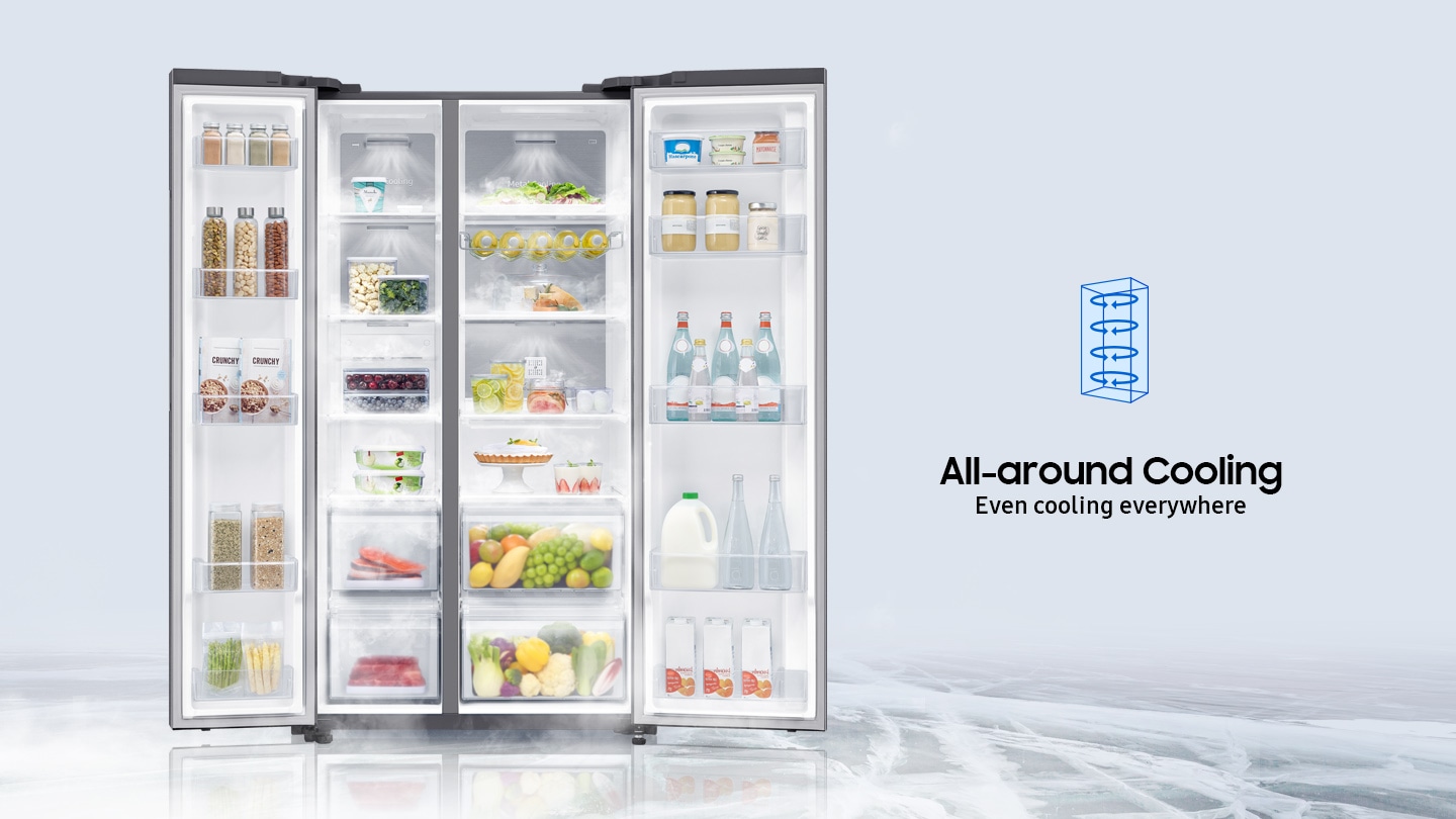 Samsung Side by Side Fridge with all-around cooling