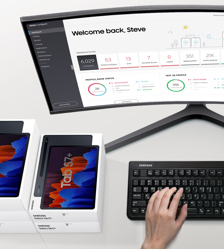 Galaxy Tab S7+ 5G for Business (SM-T976BZKEXSP) | Samsung Business