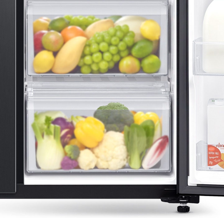 Samsung 3 Door Side by Side Refrigerator with Vege Box