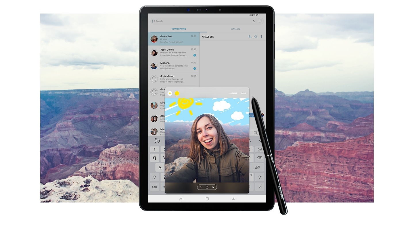 samsung tab s4 live message with s pen