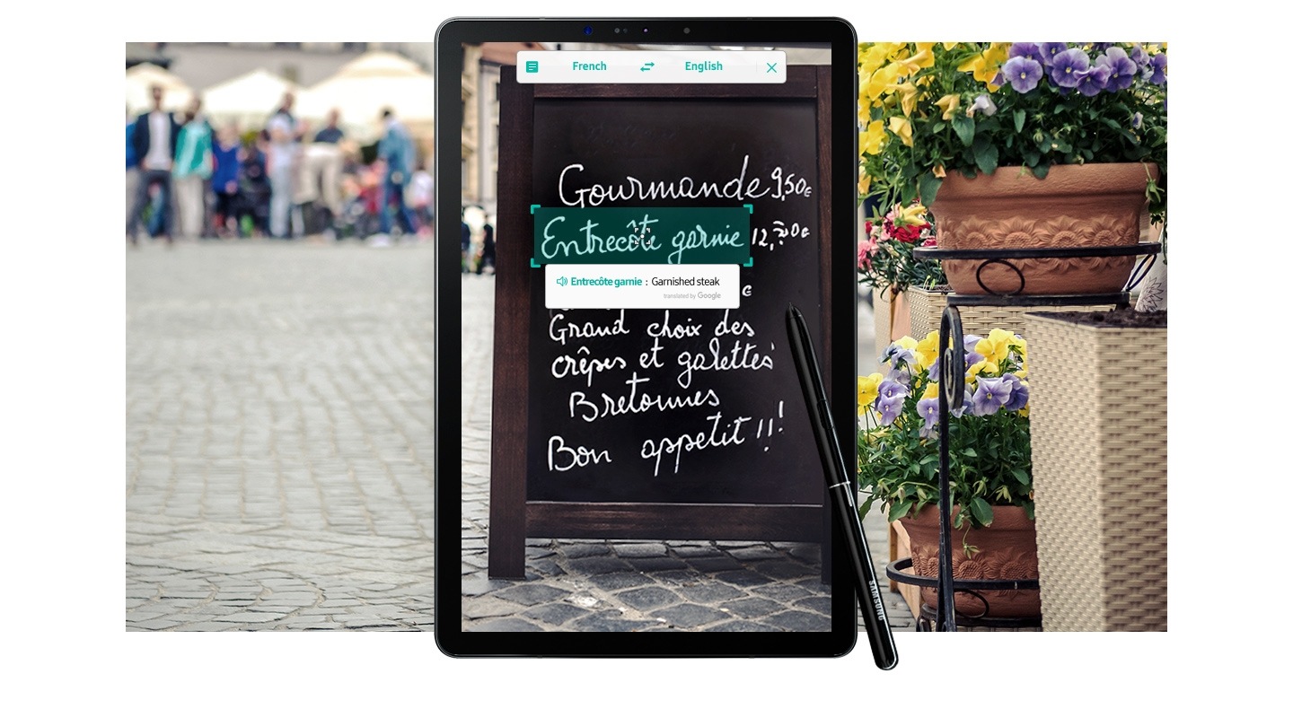 samsung tab s4 translate words and phrases with s pen