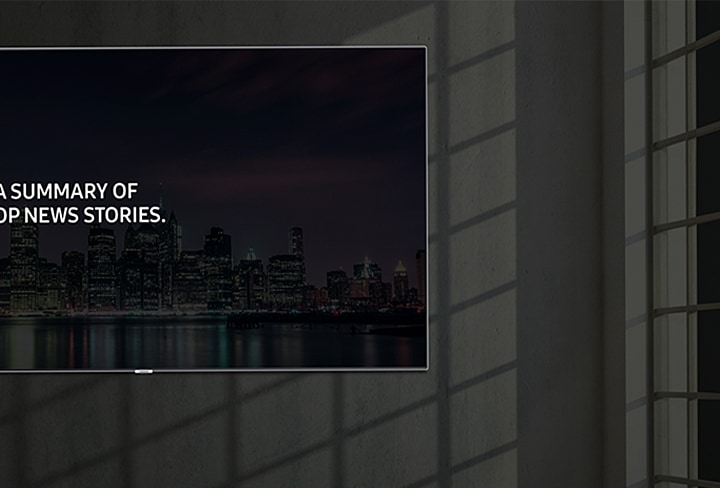 Samsung QLED TV Q6F 2018 time and weather display