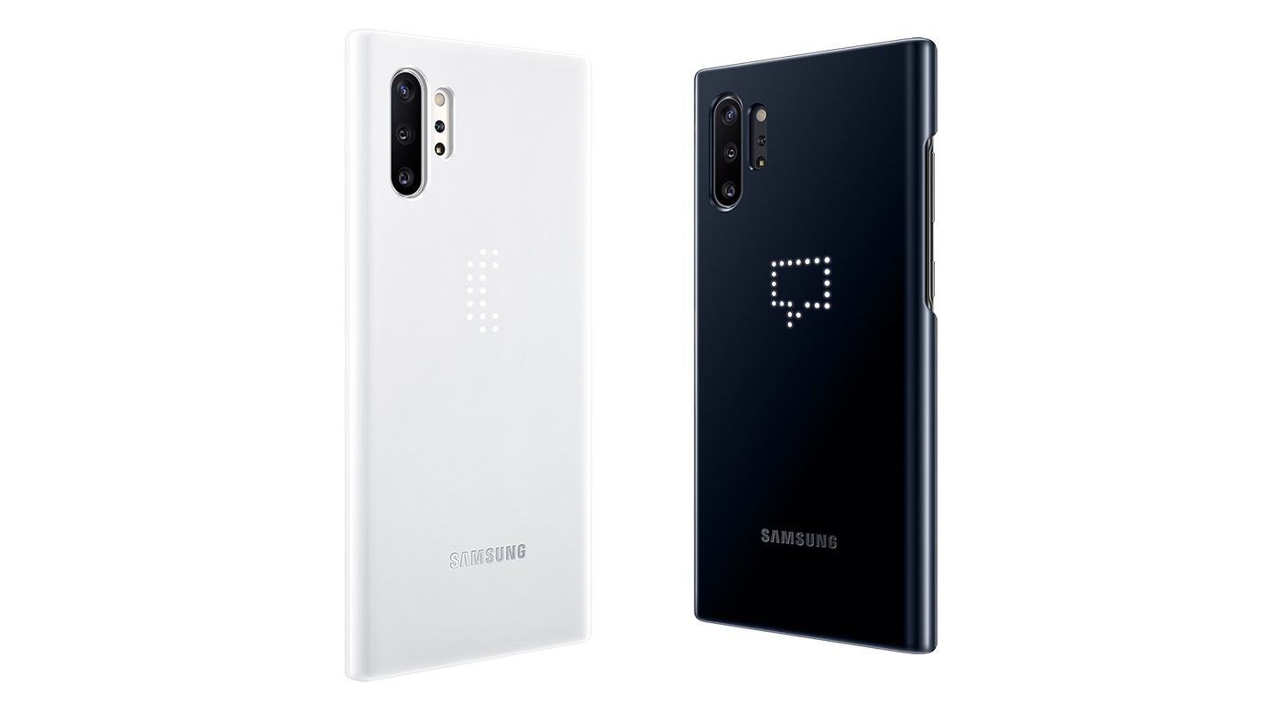 Capa LED Samsung Galaxy Note10+ com notificações diretas na tampa traseira