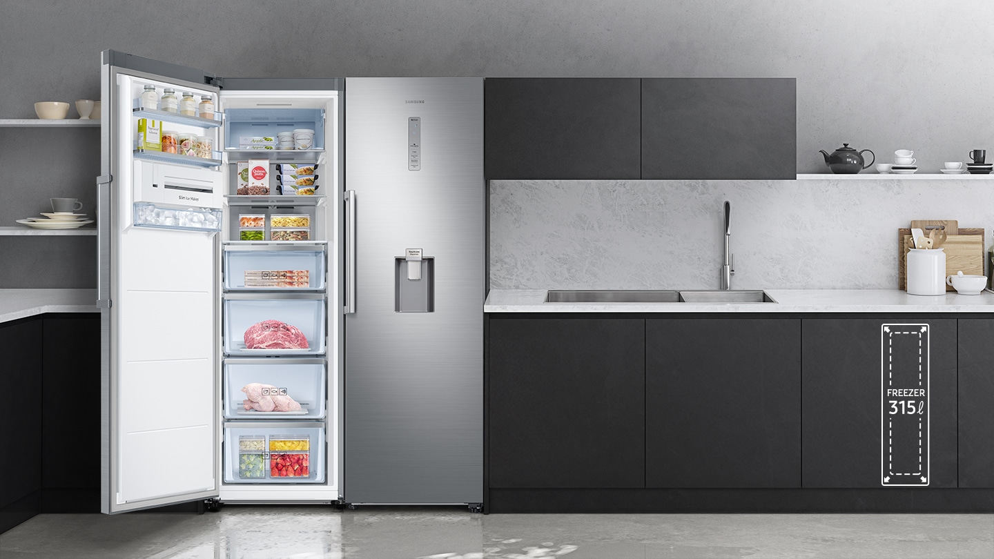 Samsung 1- Door Refrigerator – Large capacity in cabinet fit in design