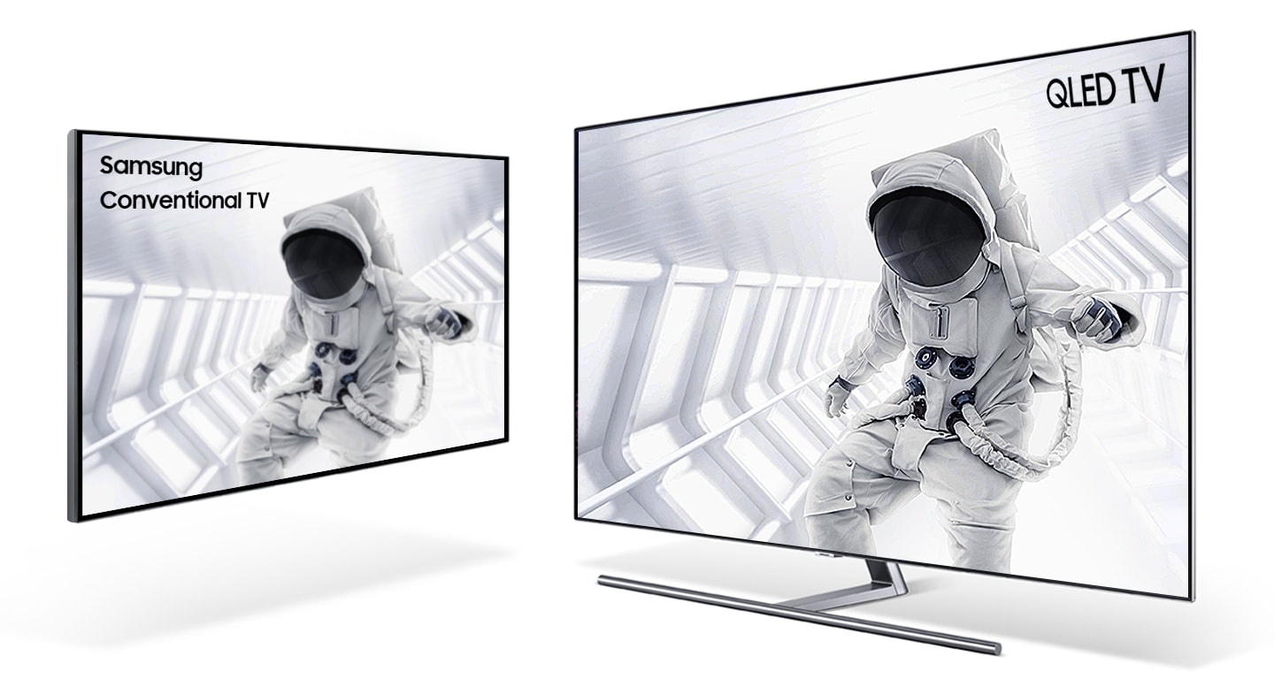 Samsung QLED Q7F 4K Smart TV Q HDR Elite - wider range of brightness and contrasts vs conventional TV 