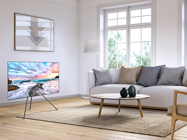 Samsung studio deals stand with soundbar