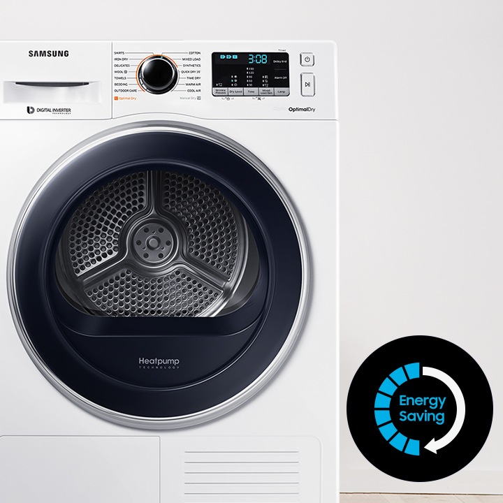 Samsung Heatpump Tumble Dryer (8kg, 5 Ticks, DV80M5210QW/SP) Samsung SG