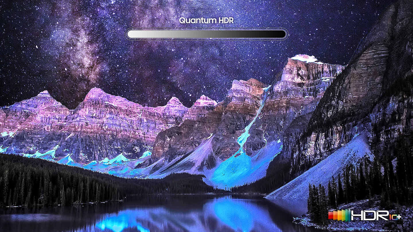 Enhanced images with Quantum HDR 1500 on Samsung Smart TV