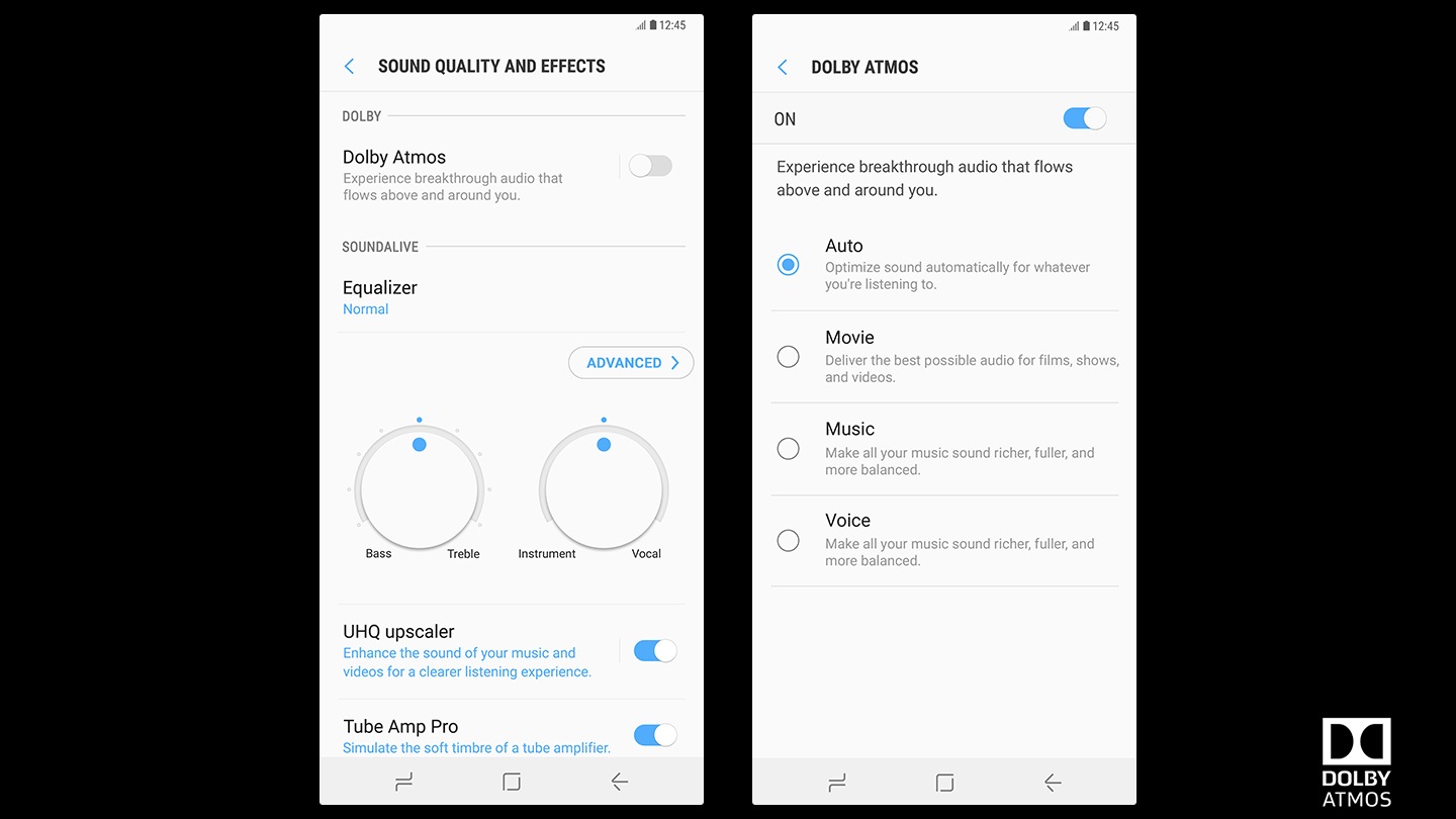Samsung Galaxy A7 – Rich and Powerful Sound with Dolby Atmos