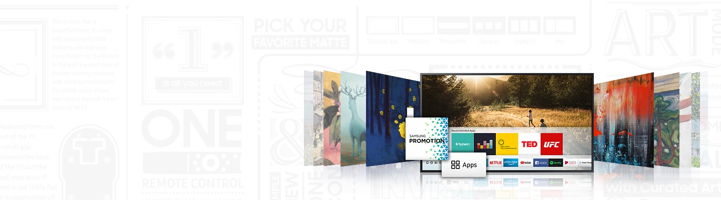 Samsung Frame Smart TV with complimentary Art Store trial subscription 