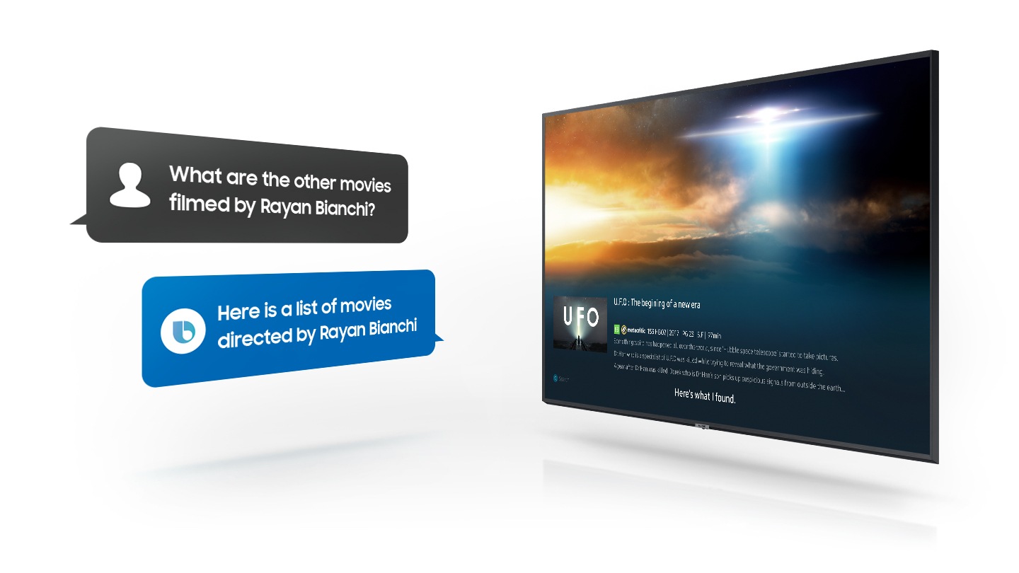 Bixby voice assistance on Samsung 4K Smart TV