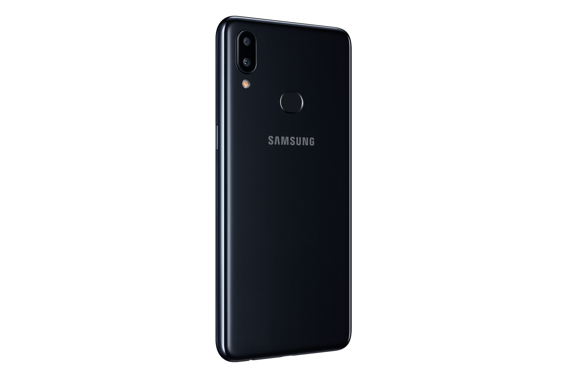 Samsung galaxy a10s r30 back view, sm-a107fzkdxsp, black colour